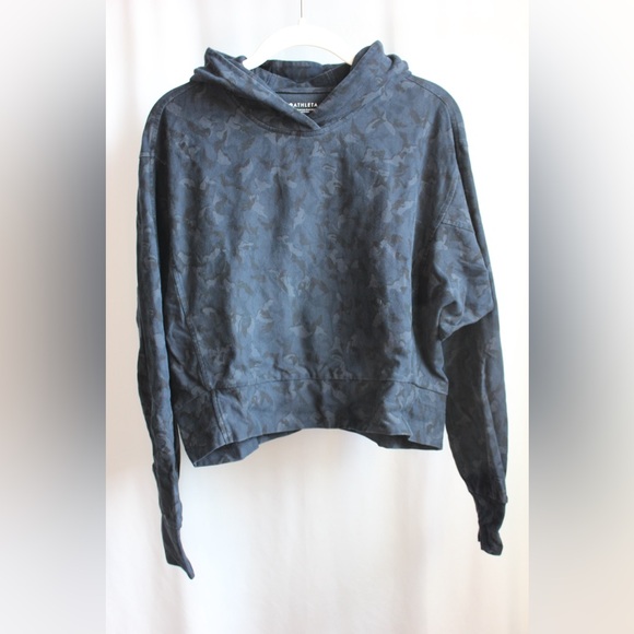 Athleta Tops - Athleta, Farallon Printed Sweatshirt, Stratum Camo Navy, Size: XS.